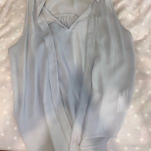 Grey tank with tie at top